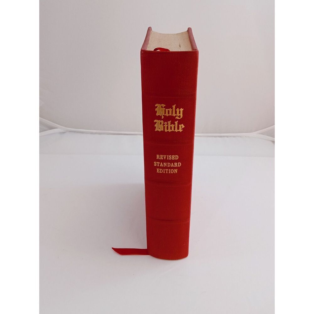HOLY BIBLE Revised Standard Version Thomas Nelson & Sons 1953 RSV Red Hard Back